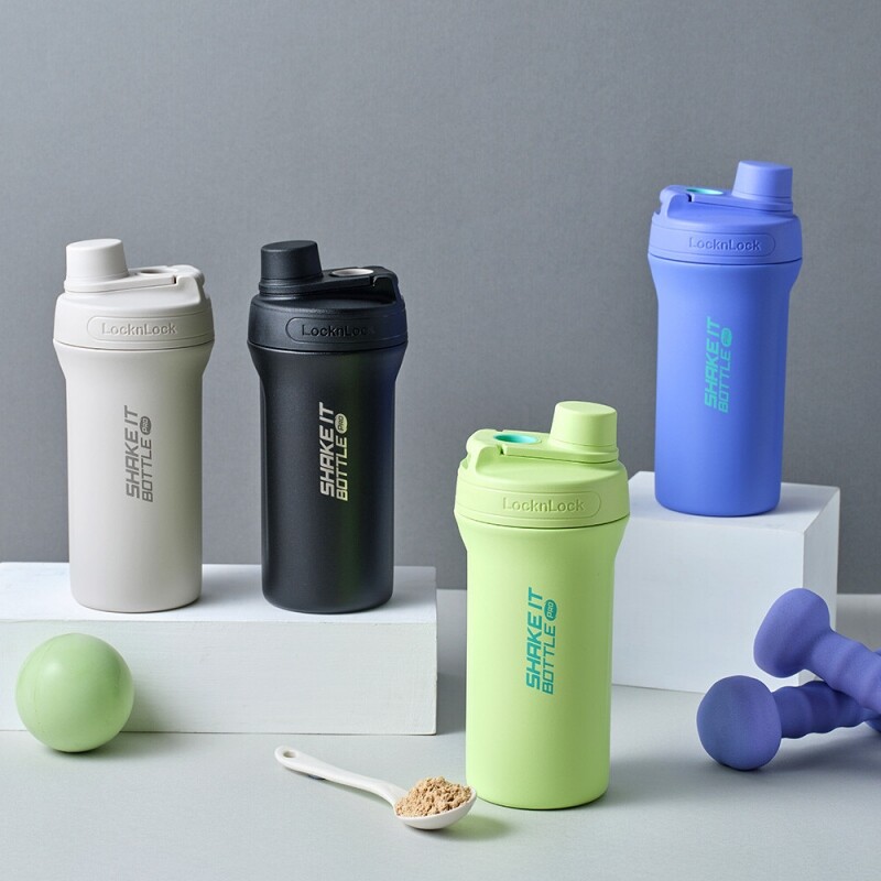 락앤락 스테인리스 스포츠 헬스 쉐이킷 보틀 650ml 프로틴 선식 물통 텀블러 각인물병 - 상세 이미지 5