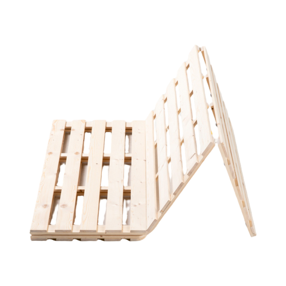 루체 4단 접이식 원목 매트리스 깔판 받침대 저상형 패밀리 싱글