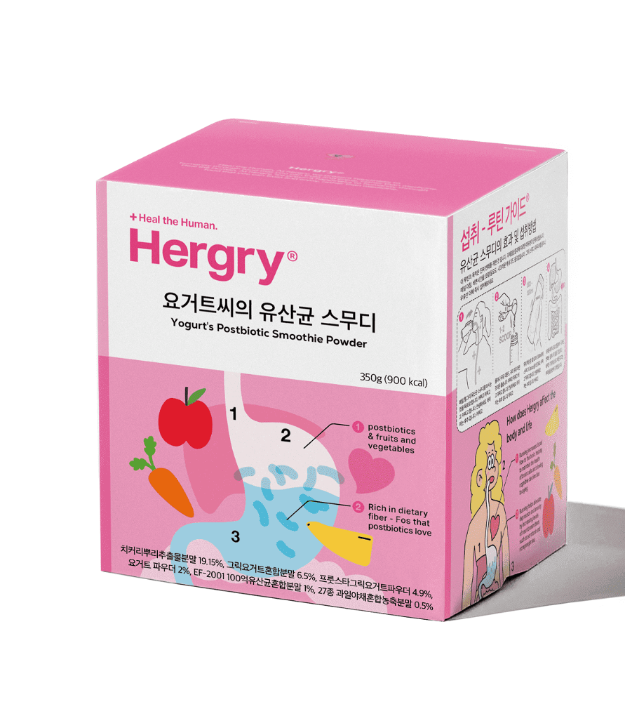 헐그리 100억 유산균 스무디 차전자피 식이섬유 영양보충제 350g - 상품 이미지