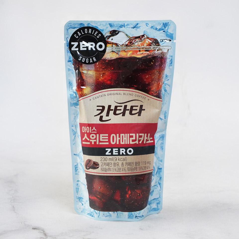 메가마트 롯데칠성 칸타타 아이스 아메리카노 파우치 230ml - 상품 이미지