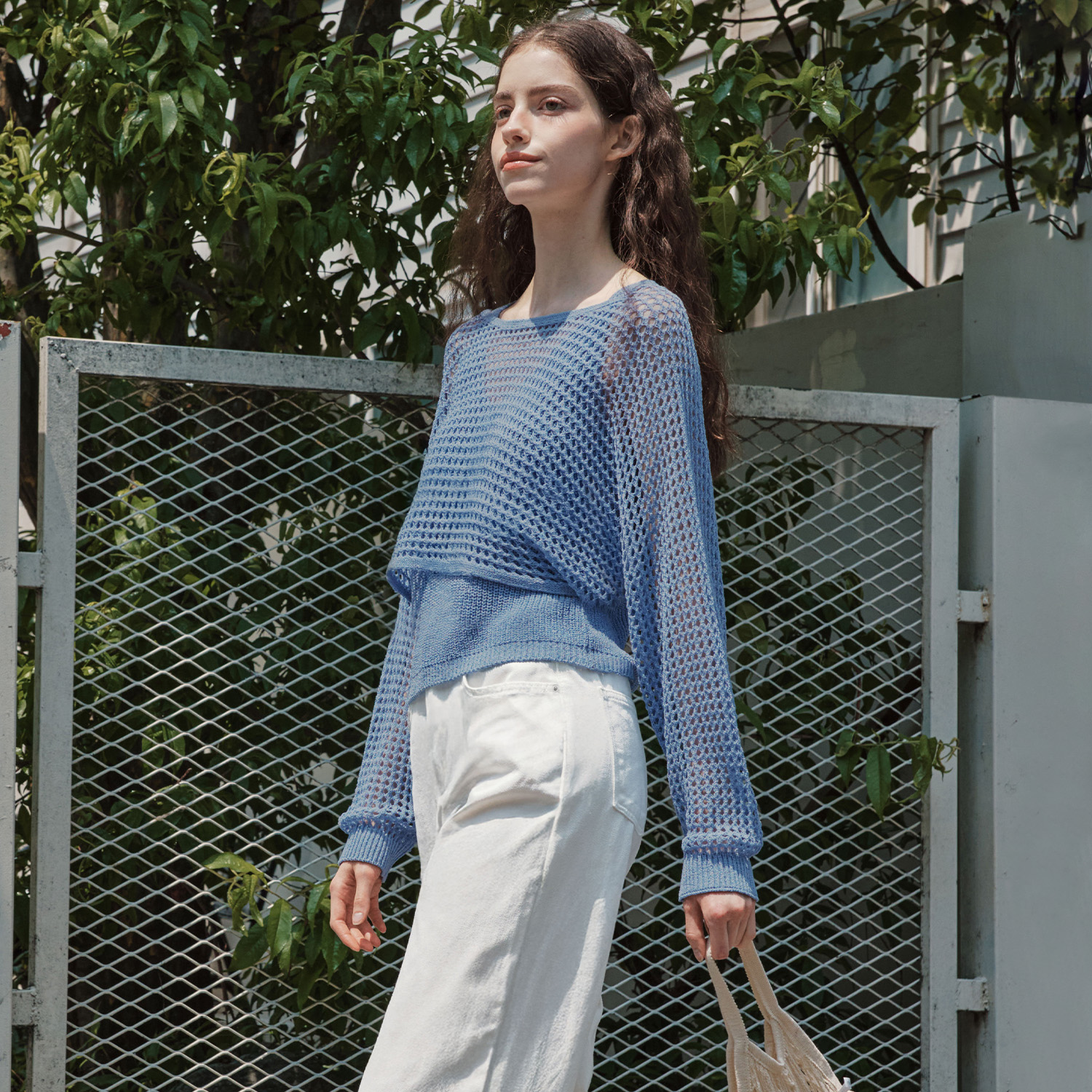 [제로스트릿] 아몬드 와이드 데님 팬츠 ALMOND WIDE DENIM PANTS / WHITE - 상세 이미지 3