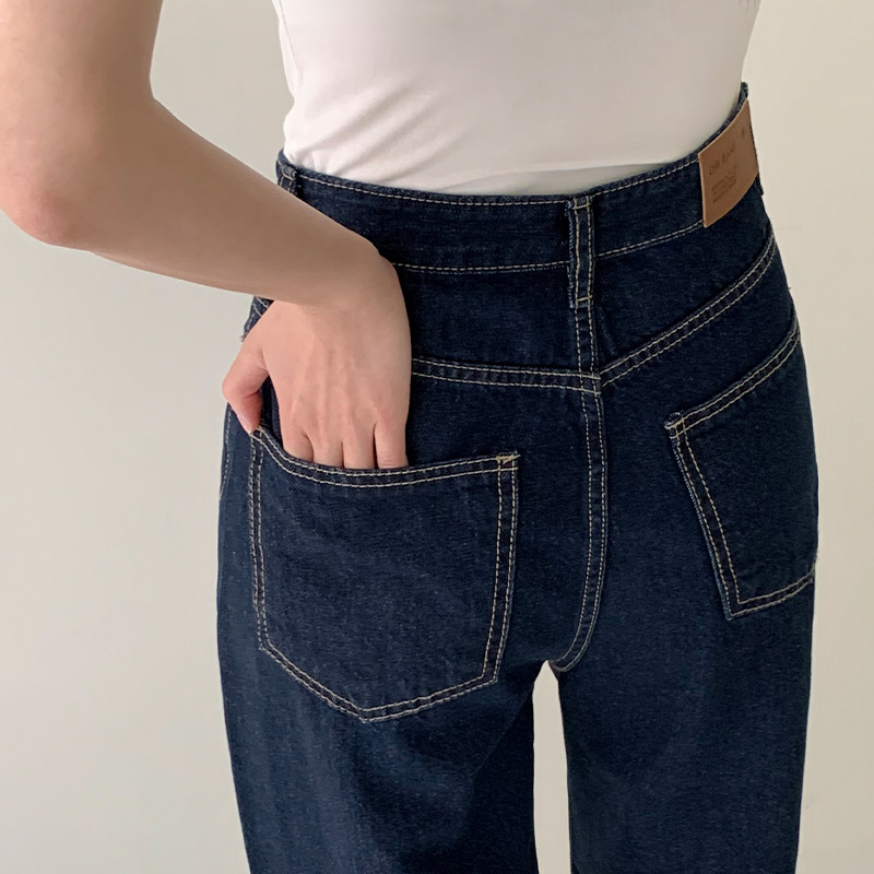[자체제작] Day Jeans No.66 링사 와이드 스트레이트핏 데님 팬츠 ps5258 이미지 3
