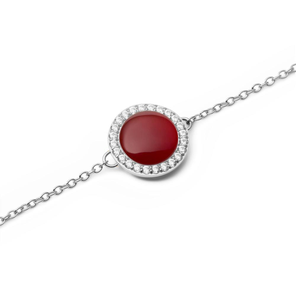 다니엘 웰링턴 AUDREY BRACELET RED AGATHE 행운 체인 패션 우정팔찌 - 상세 이미지 5