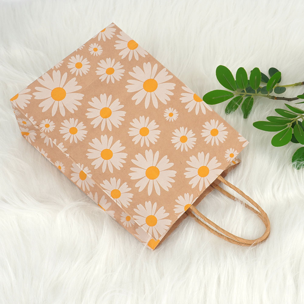 미니 종이 쇼핑백 작은 두꺼운 크래프트 크라프트지 선물용 튼튼한 종이가방 - 상세 이미지 4