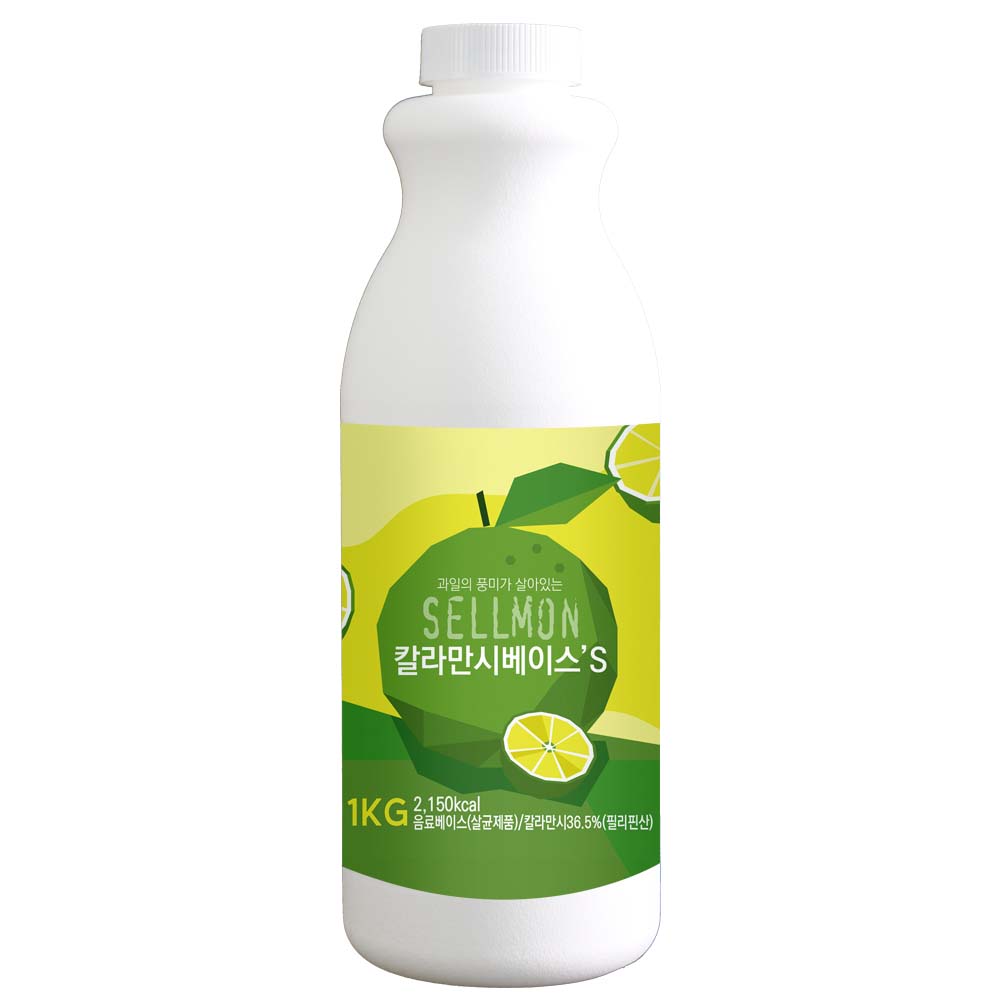 카페음료 시럽 농축액 쉘몬  액상타입 깔라만시s 1kg 음료베이스 종류 30여가지