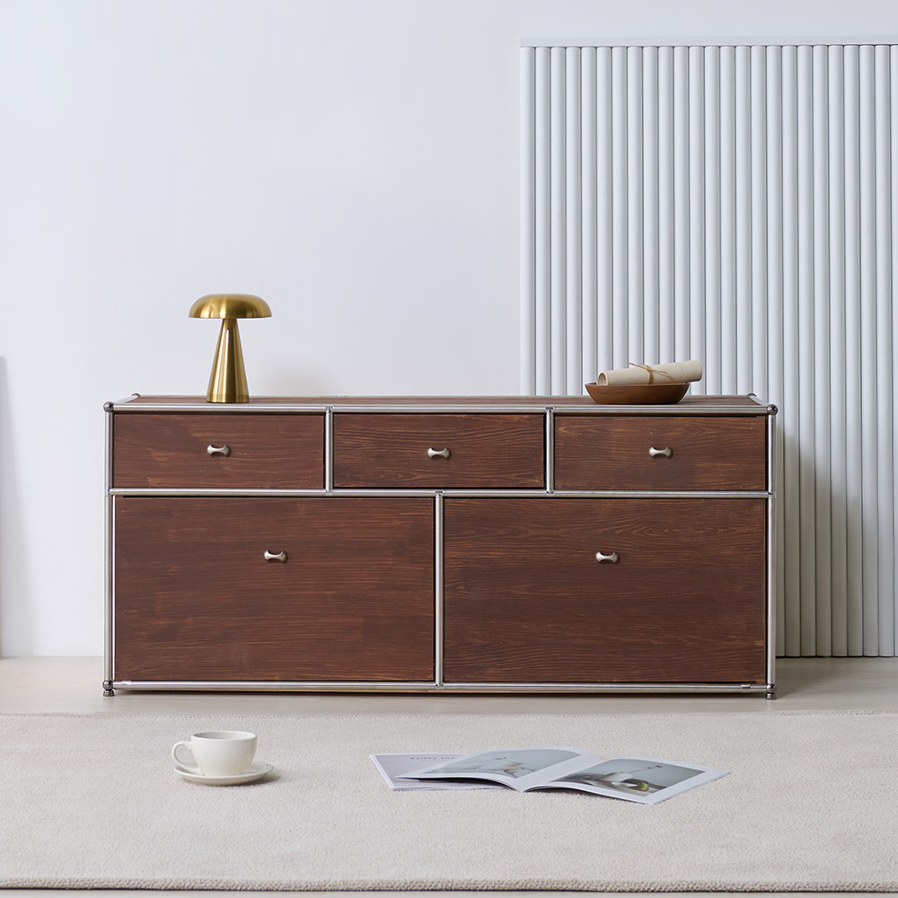 동서가구 오보에 원목 거실장 1200, 월넛