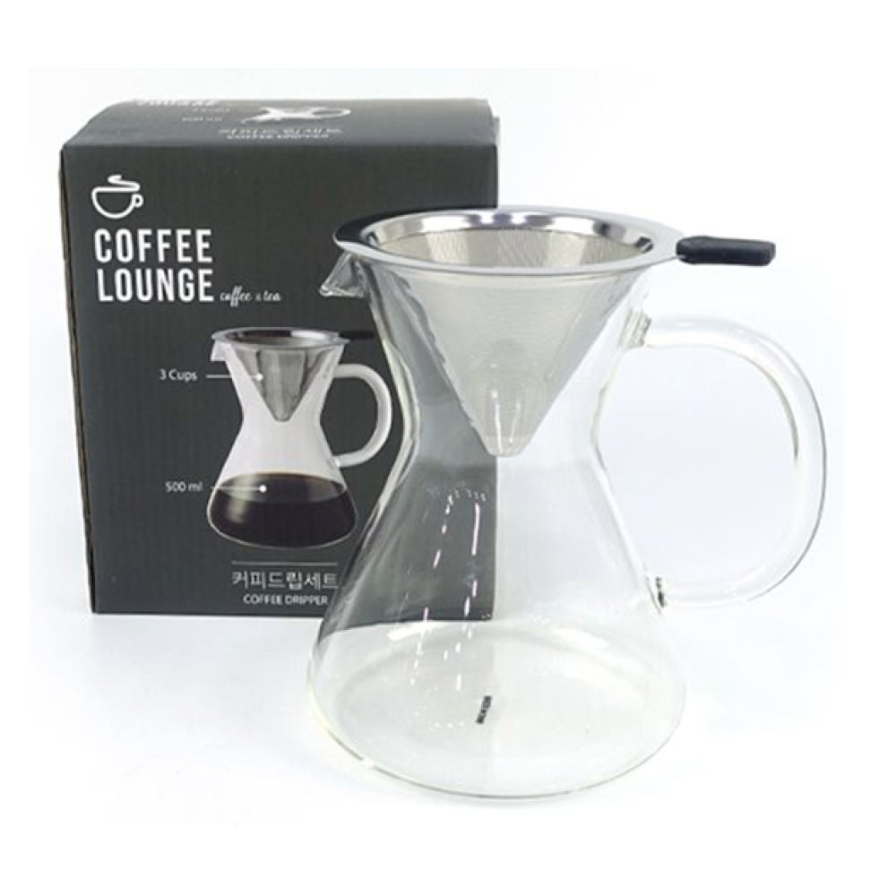 UH 커피 드리퍼 핸드드립 스텐 거름망 세트