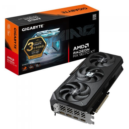 기가바이트 GIGABYTE 라데온 RX 9070 XT GAMING OC D6 16GB 제이씨현