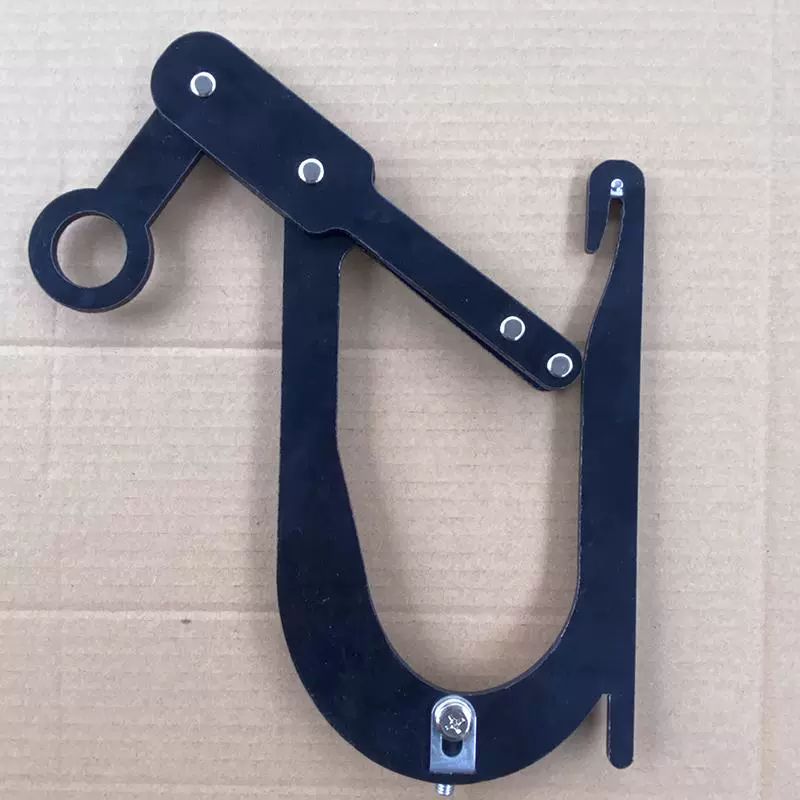 줄 걸기 장대로프거치대 케이블 다용도 거치대 막대 걸이 검정색 개방형 8cm M8 일반 나사 - 상세 이미지 2
