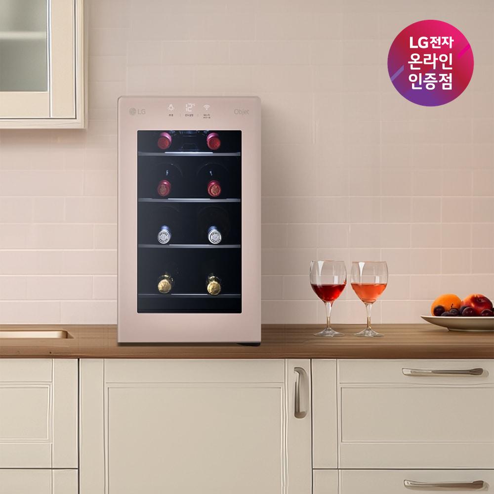 [도착보장]LG 디오스 오브제컬렉션 와인셀러 W0082GCB 8병