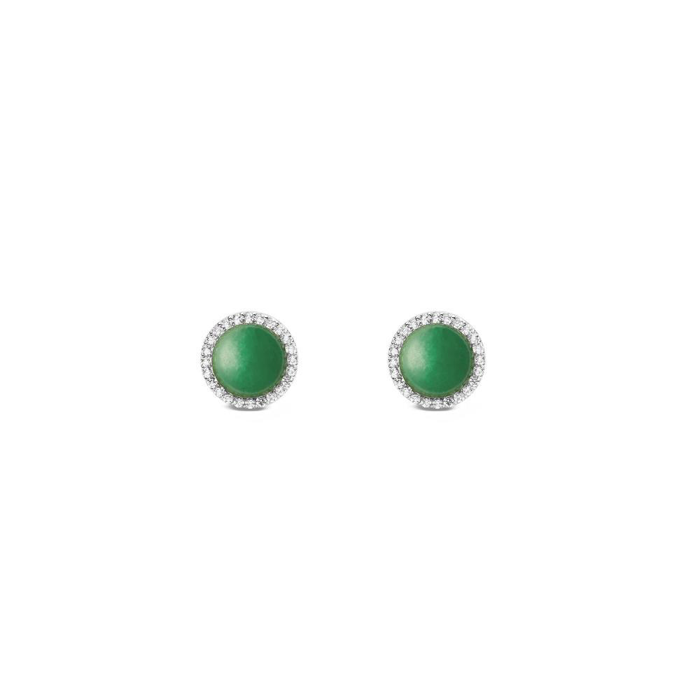 다니엘 웰링턴 AUDREY EARRINGS JADE 원석 패션 큐빅 데일리 귀걸이 - 상세 이미지 2