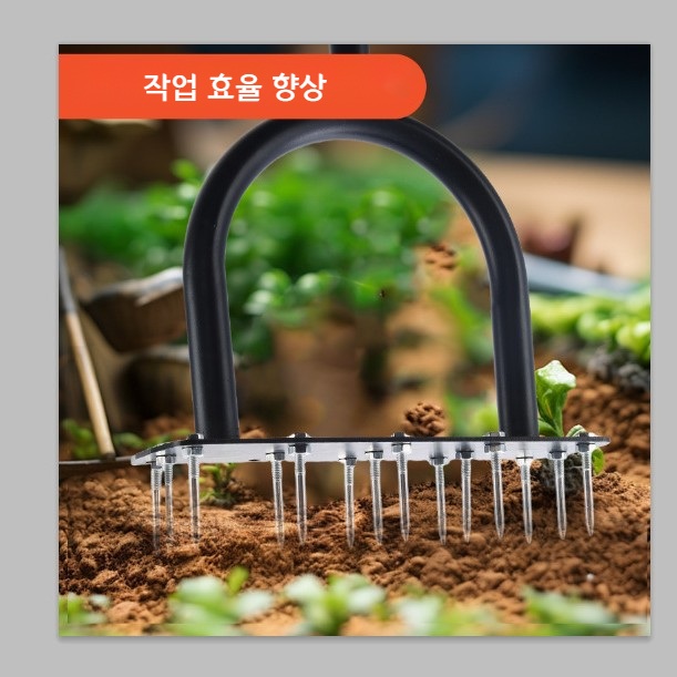 잔디 스파이크 공기주입기 토양 공기주입 도구 정원 관리 필수품 - 상세 이미지 3