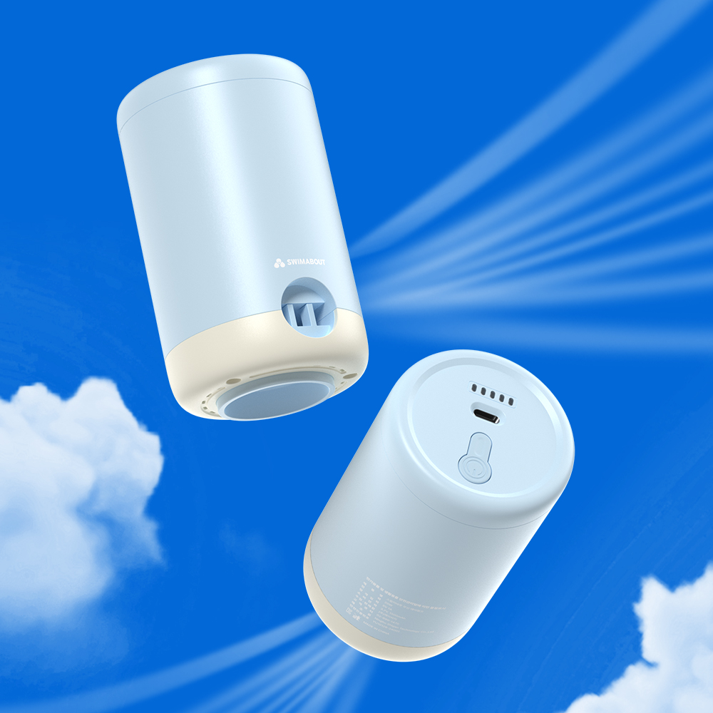 스윔어바웃 에어풀 휴대용 무선 에어펌프 튜브 바람 빼기 넣기 캠핑 매트 공기주입기 제품 이미지