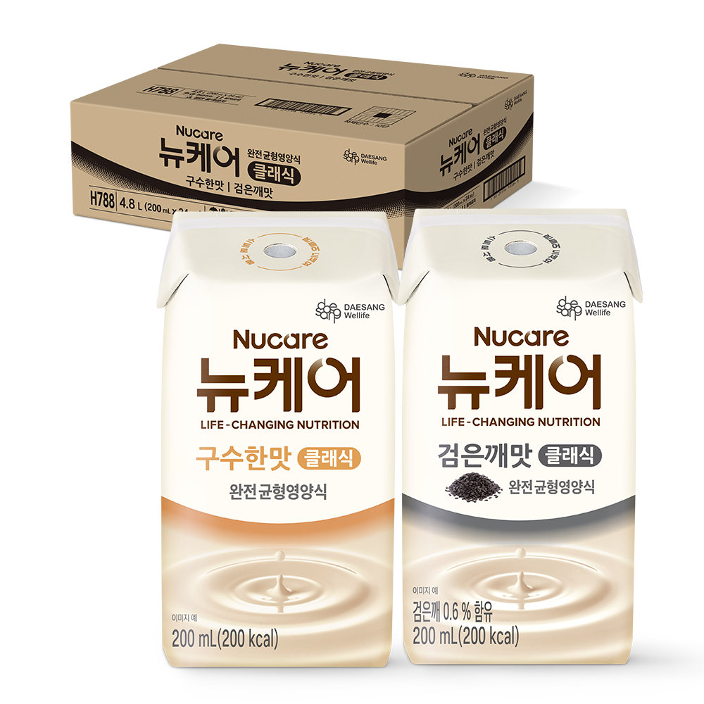 뉴케어 구수한맛 클래식 12팩 + 검은깨맛 클래식 12팩 완전균형영양식 이미지 3