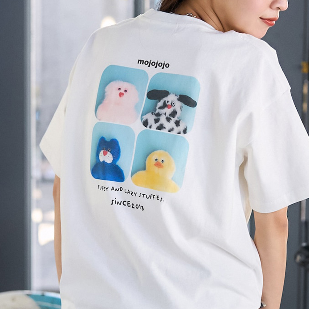 퍼블릭스 X 모조조조 반팔티 백 프린트 T 셔츠 Limited products 티셔츠 3223220800565 - 메인 이미지