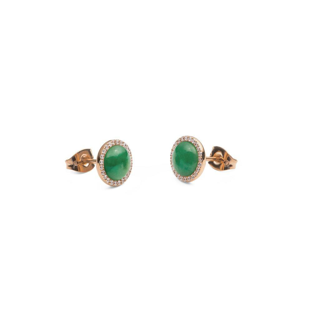 다니엘 웰링턴 AUDREY EARRINGS JADE 원석 패션 큐빅 데일리 귀걸이 - 상세 이미지 4