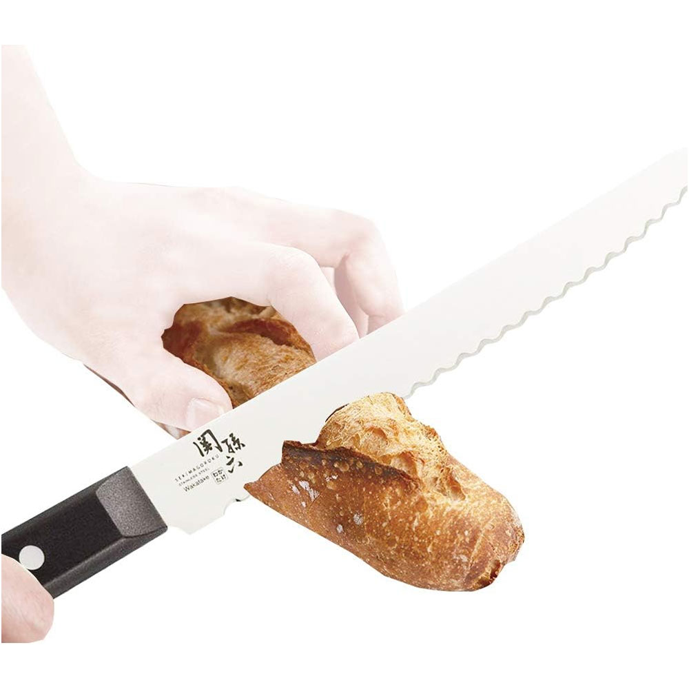 카이 세키마고로쿠 와카타케 브레드 바게트 나이프 빵칼 210mm - 상세 이미지 2