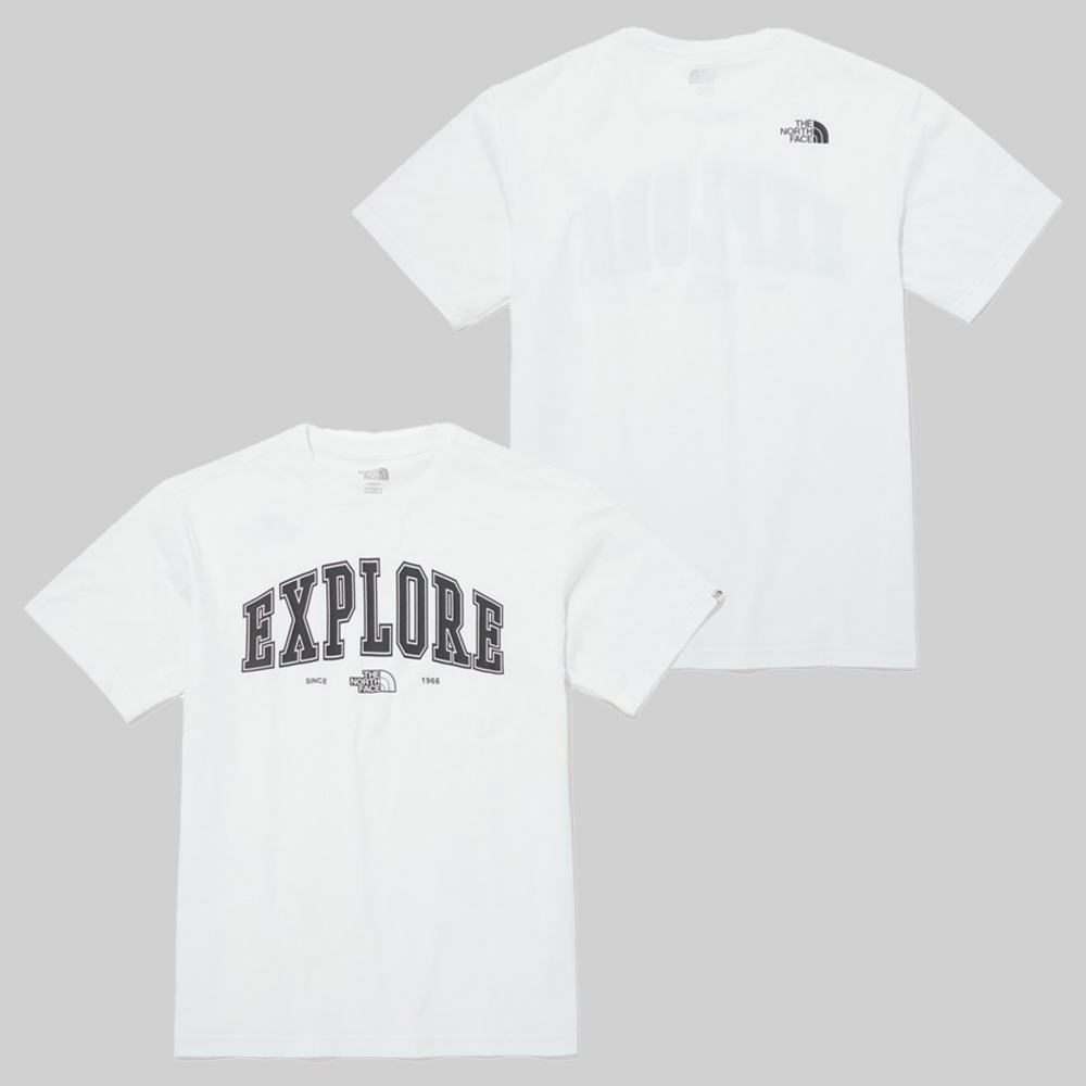 노스페이스 남성 화이트라벨 여름 반팔티 라운드티 NT7UQ50J