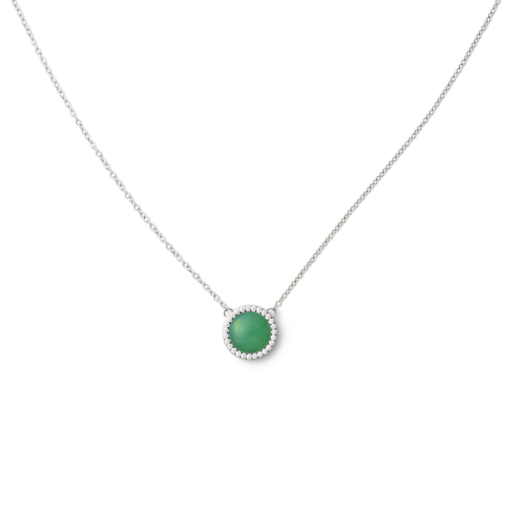 다니엘 웰링턴 AUDREY NECKLACE JADE 2컬러 원석 체인 포인트 목걸이 - 상세 이미지 2