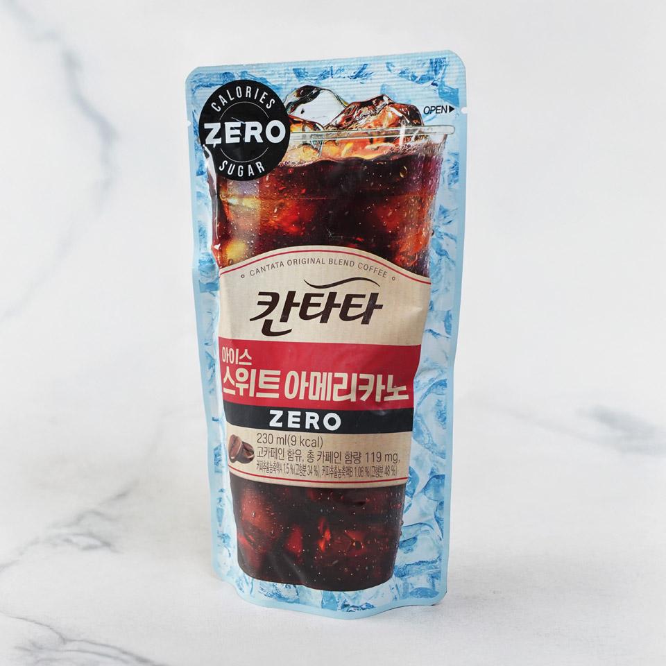 메가마트 롯데칠성 칸타타 아이스 아메리카노 파우치 230ml - 상세 이미지 2