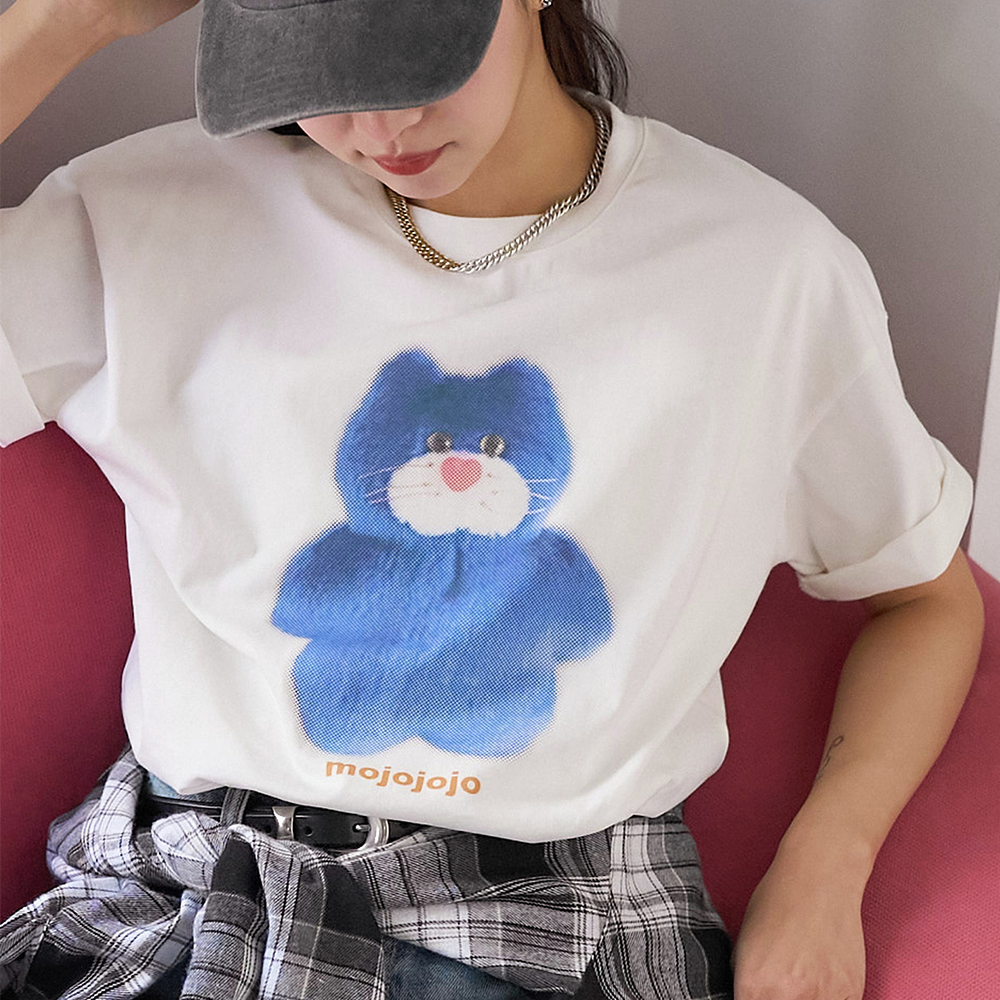 퍼블릭스 X 모조조조 반팔티 도트 아트 프린트 T 셔츠 Limited products 티셔츠 3223220800563 - 상품 이미지
