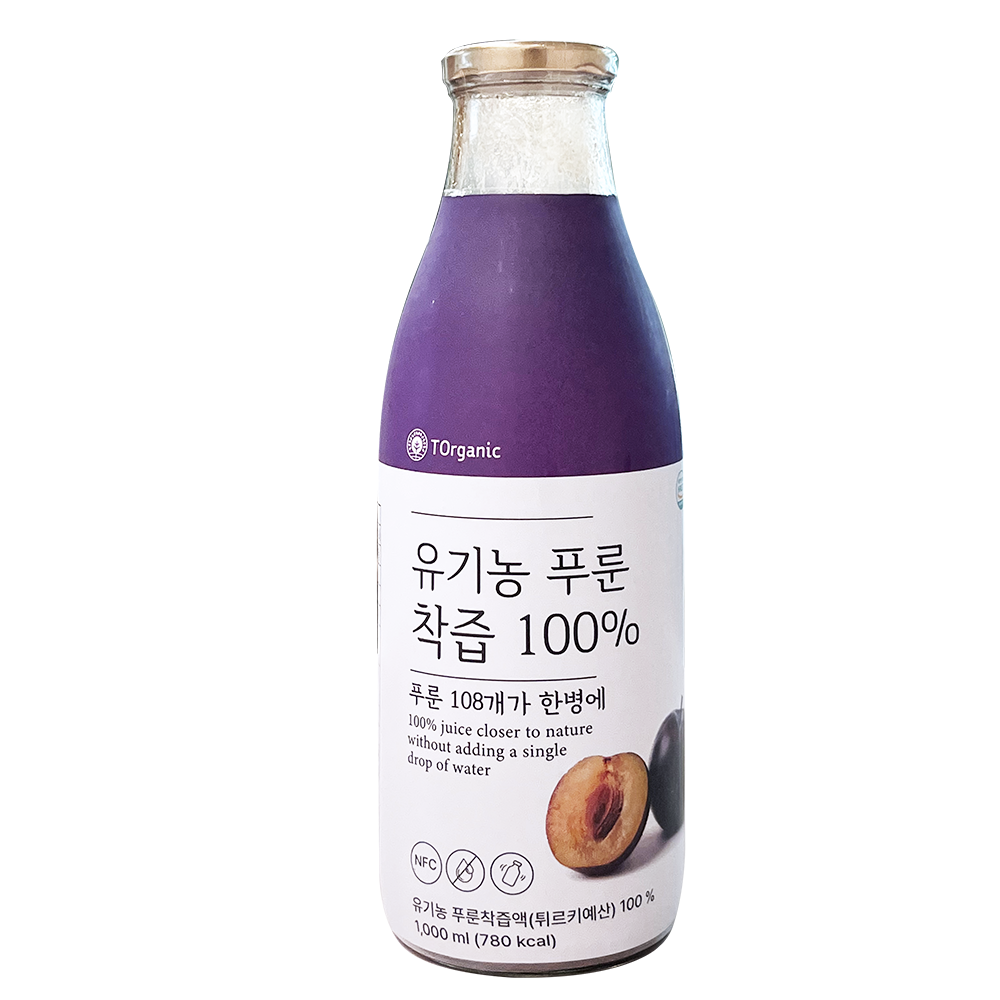 유기농푸룬주스 푸른 100% NFC 착즙원액 1L, 1개 제품 이미지