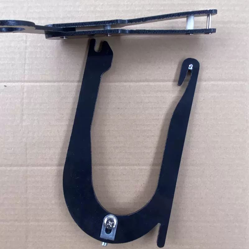 줄 걸기 장대로프거치대 케이블 다용도 거치대 막대 걸이 검정색 개방형 8cm M8 일반 나사 - 상세 이미지 3