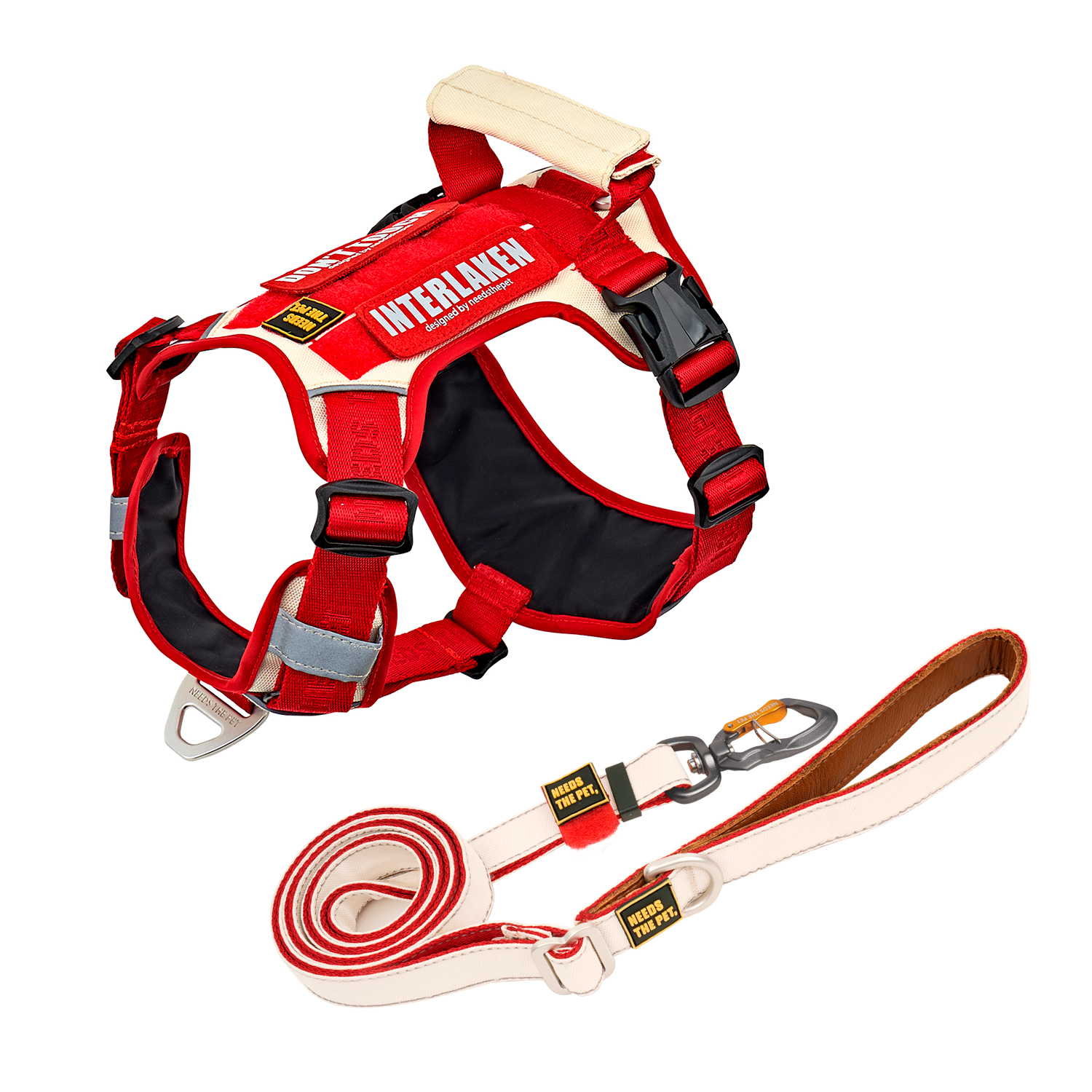 인터라켄 슬림2.0 강아지 하네스 H형 리드줄 세트 XXS