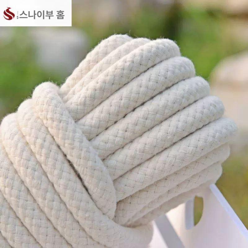 국기 게양 로프 결속 와이어 견인 깃대 교체용 빨래 6mm 50m - 상세 이미지 3
