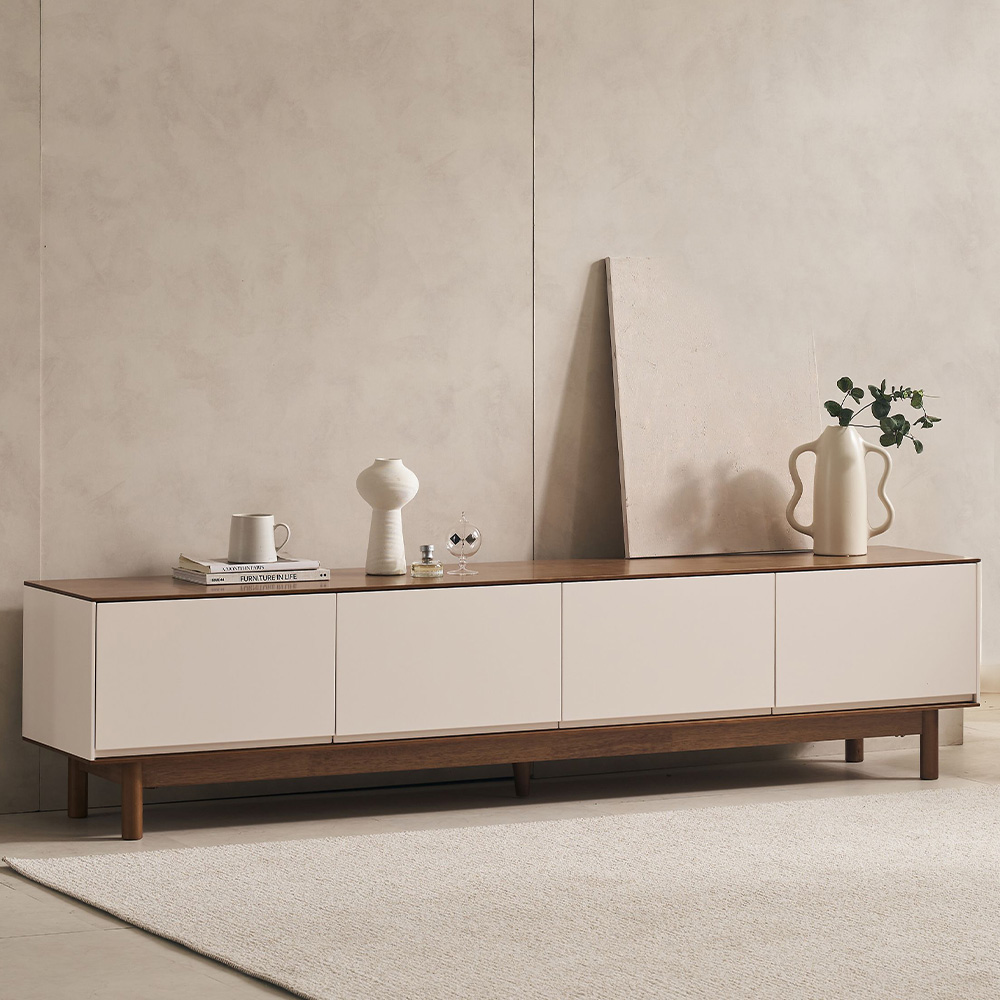 스코나 어바나 원목 2000 서랍 TV 거실장