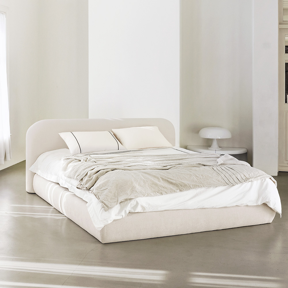 슬립퍼 티라 침대프레임 저상형 호텔 패브릭 라지킹 LK 사이즈 침대