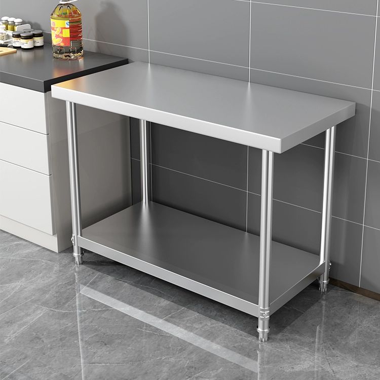 주방 보조 테이블 조리대 이동식 확장형 베이킹 간이 두꺼운 스테인리스 30cmx50cmx80cm 1층 - 상세 이미지 3