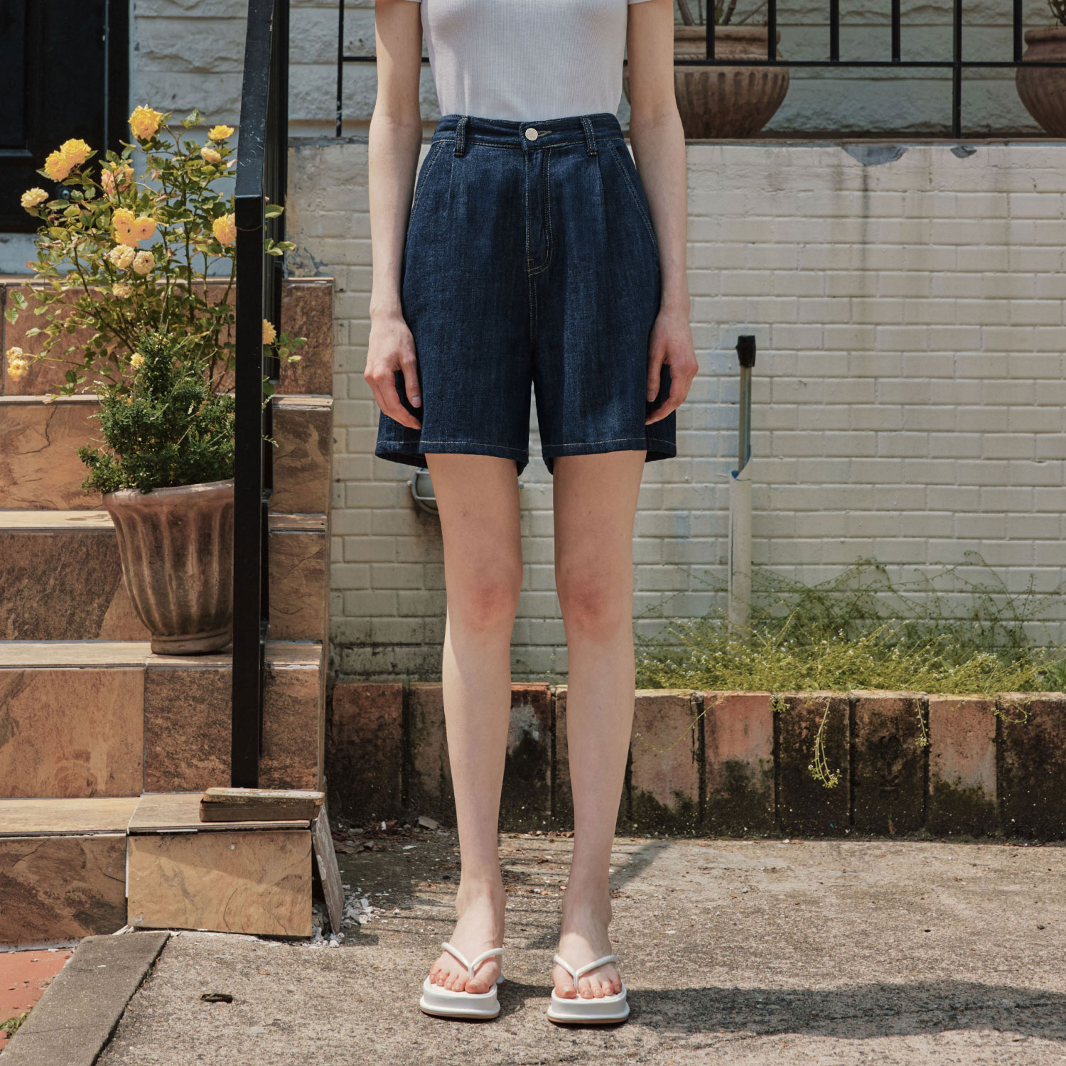 [제로스트릿] 썸머 데님 숏팬츠 SUMMER DENIM SHORT PANTS / INDIGO