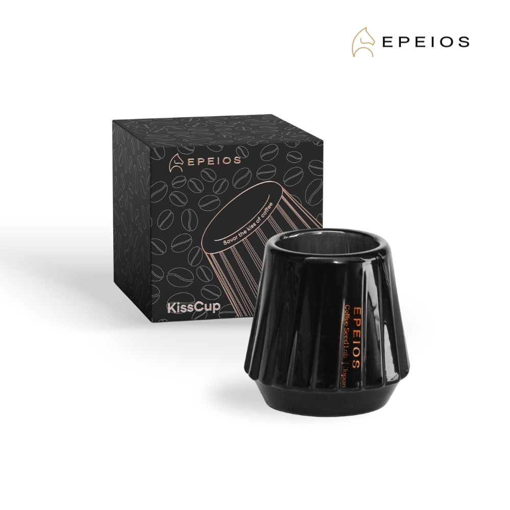 EPEIOS 에페이오스 테이스팅잔 키스컵 에스프레소 샷잔 + 기프트박스 잉크블랙 - 상품 이미지