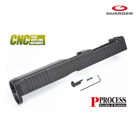 가더 가더 마루이 글록17젠5 모스 스틸 슬라이드 블랙 / Steel CNC Slide for MARUI G17 Gen5 MOS Black