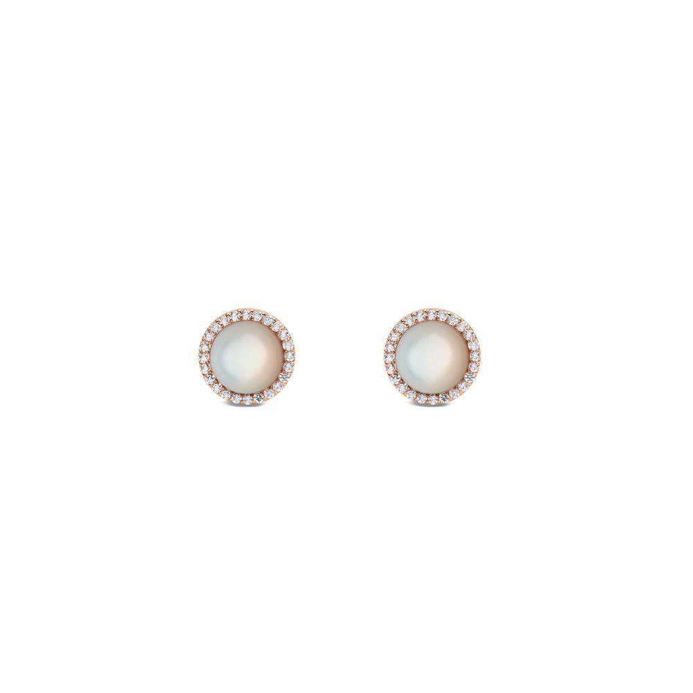 다니엘 웰링턴 AUDREY EARRINGS MOTHER OF PEARL 큐빅 패션귀걸이 - 상품 이미지