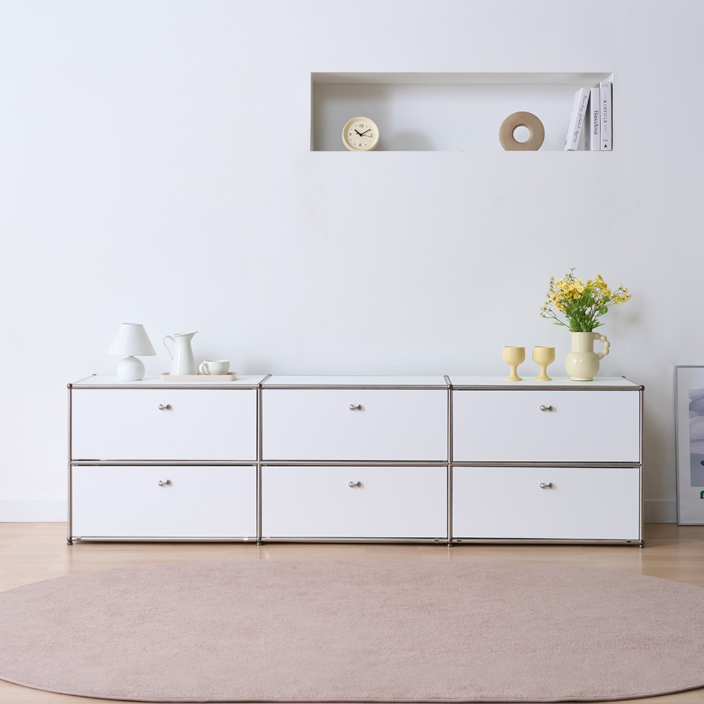 동서가구 오보에 원목 거실장 2000, 화이트