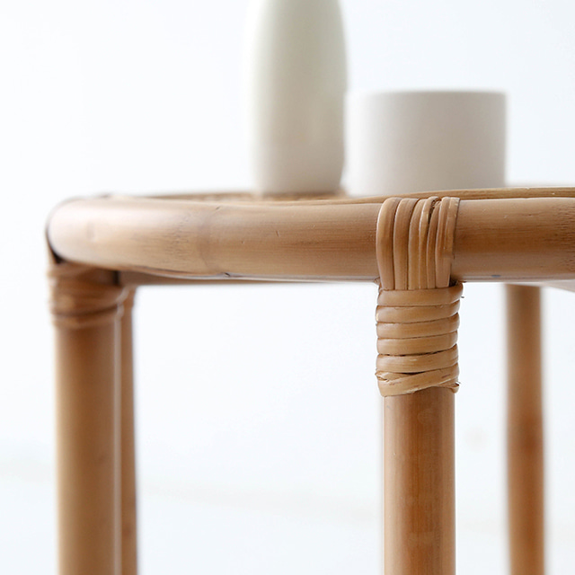 LOTTAN 원형 사이드테이블 D40 라탄 내추럴 8956.7505