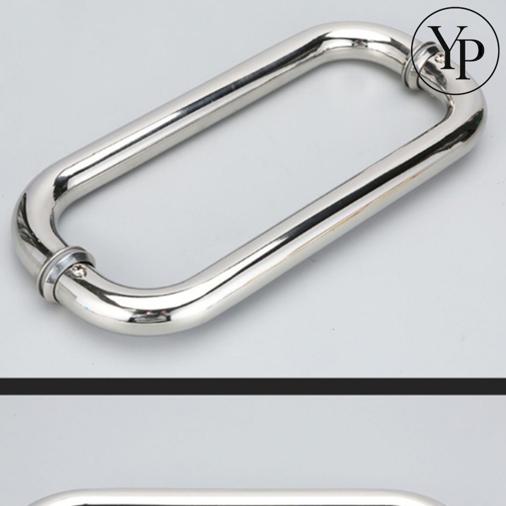 유리문 손잡이 강화 도어 출입문 샤워부스 출입문 링고리 스텐원형 인테리어 핸들