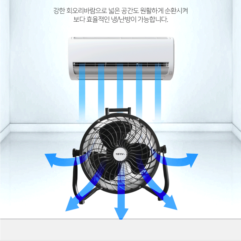 써큘레이터선풍기 식당 업소 공장 공연장 야외현장 사무실 36센치 서큘레이터 - 상세 이미지 3