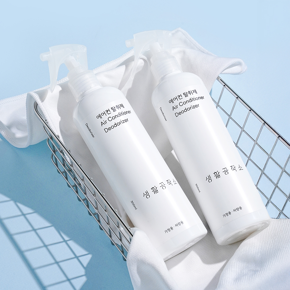 생활공작소 에어컨탈취제 자동차 차량에어컨청소 차량용탈취제 2개