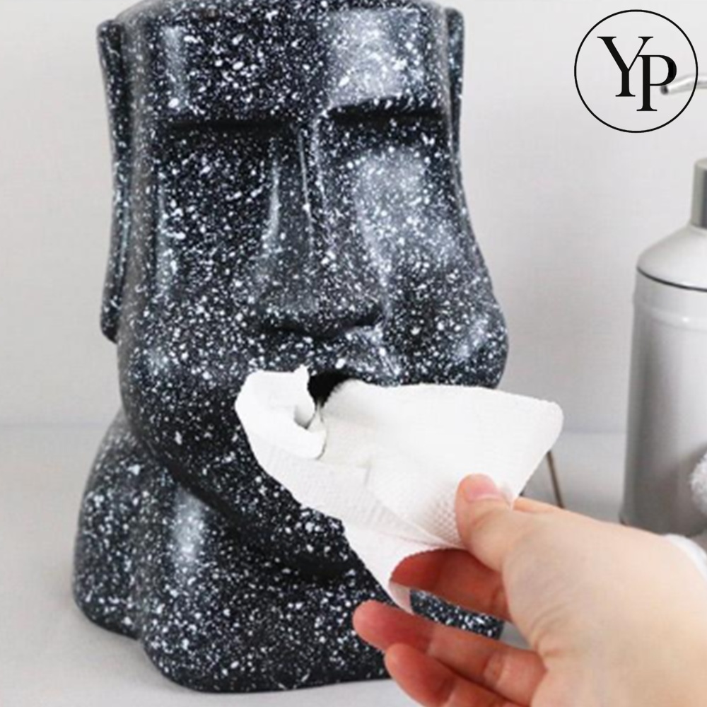 모아이 도자기 티슈 케이스 냅킨 물티슈 핸드타올 콧물 티슈곽 센스있는 집들이 선물