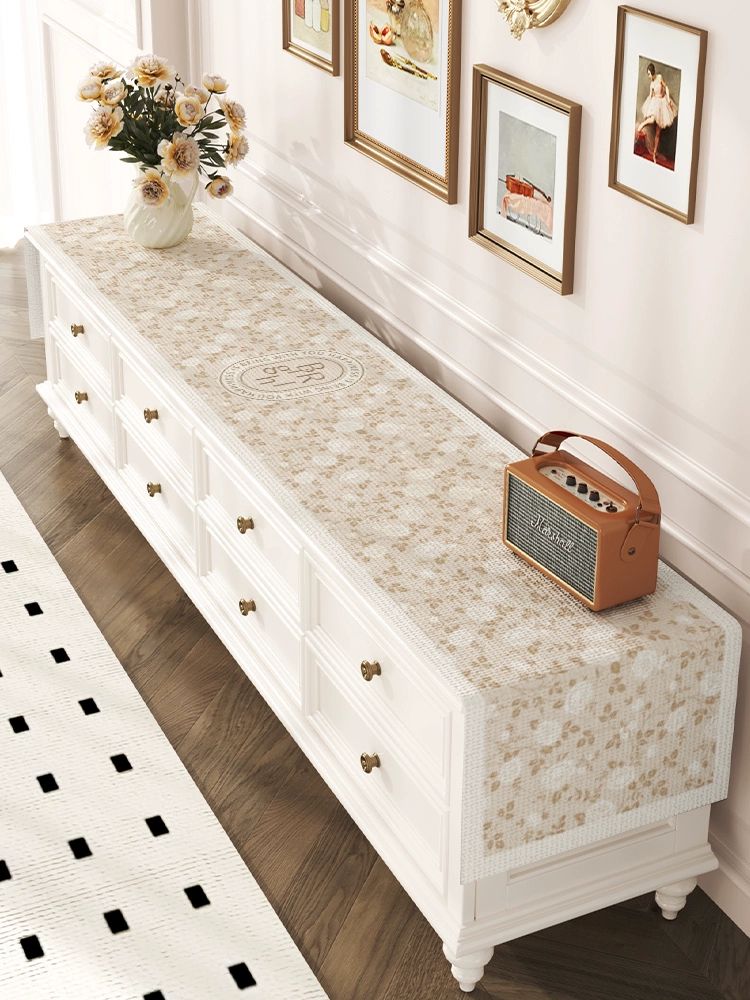 거실장 덮개 티비다이 테이블보 먼지 가리개 천 장식장 앵거스 35x280cm220-240 - 상품 이미지