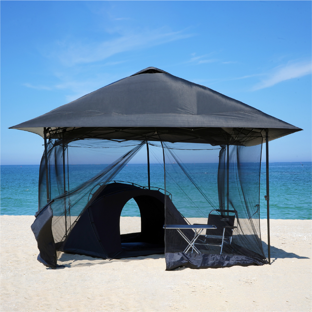 캠빌 사갓 3M 캐노피 천막 블랙 에디션