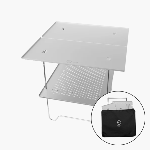 젠 캠프 에어 2 UL 테이블 백패킹 경량 접이식 테이블 실버