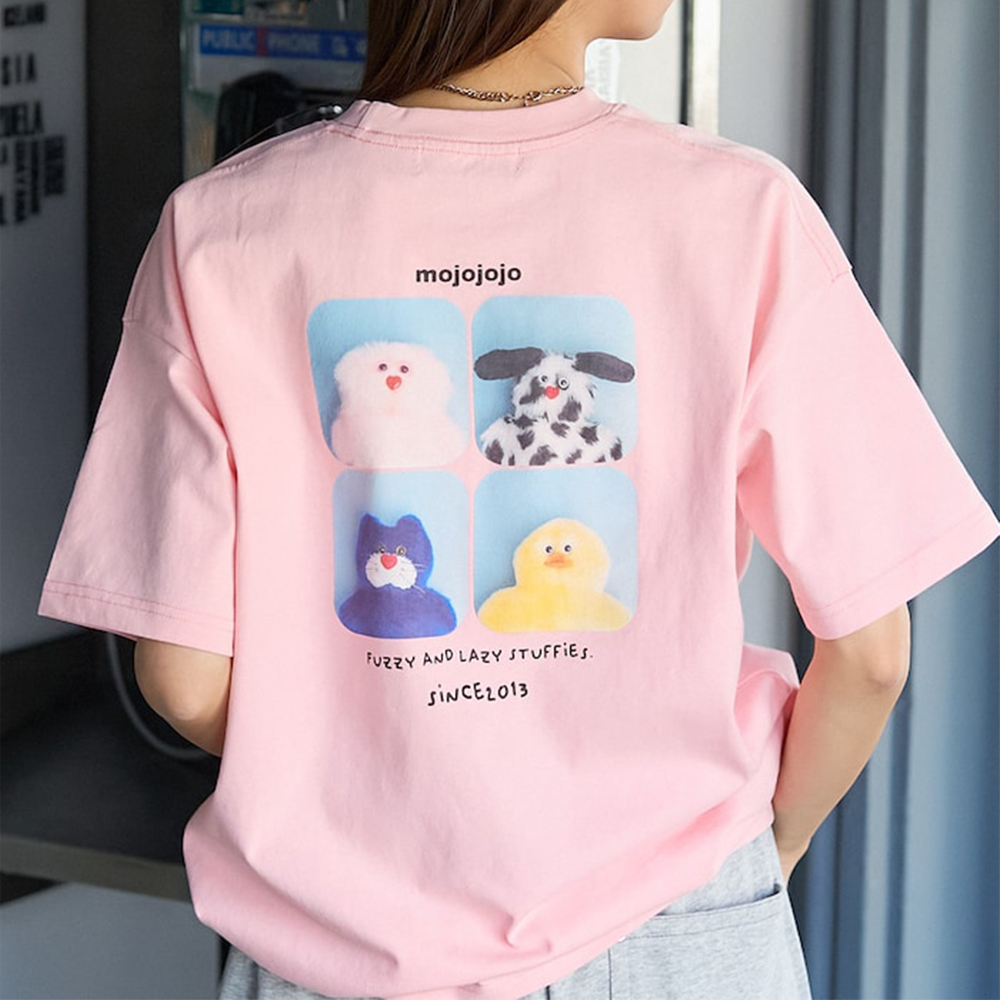 퍼블릭스 X 모조조조 반팔티 백 프린트 T 셔츠 Limited products 티셔츠 3223220800565 - 상세 이미지 3