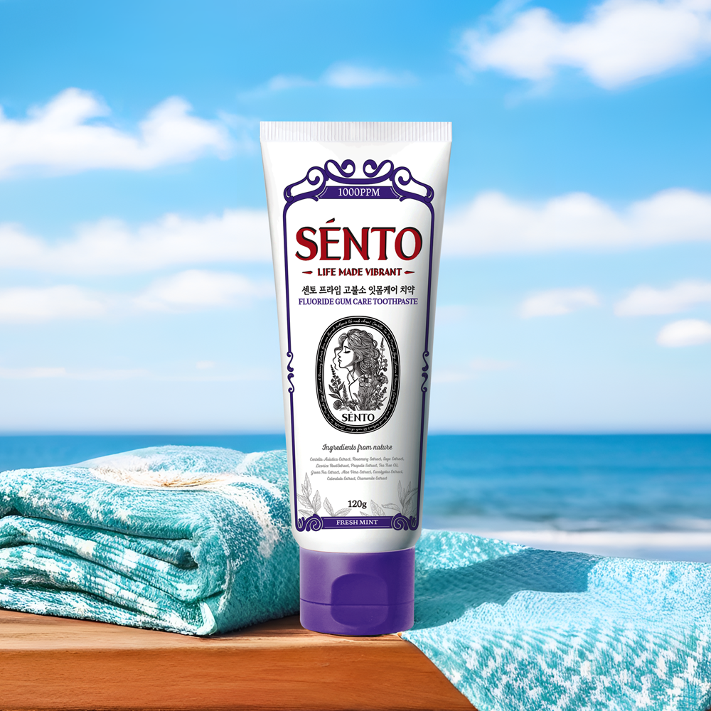 센토 프라임 고불소 잇몸케어 치약 프레쉬민트향 120g, 8개 - 상세 이미지 5