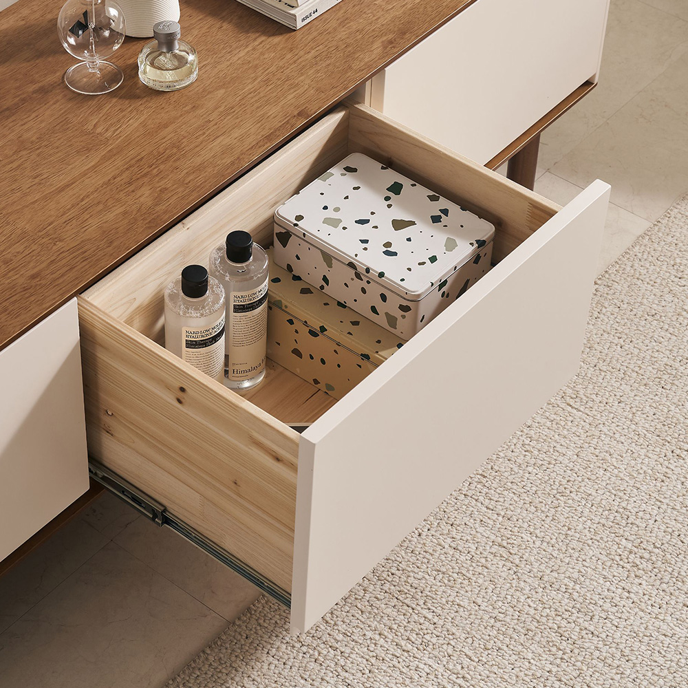 스코나 어바나 원목 2000 서랍 TV 거실장