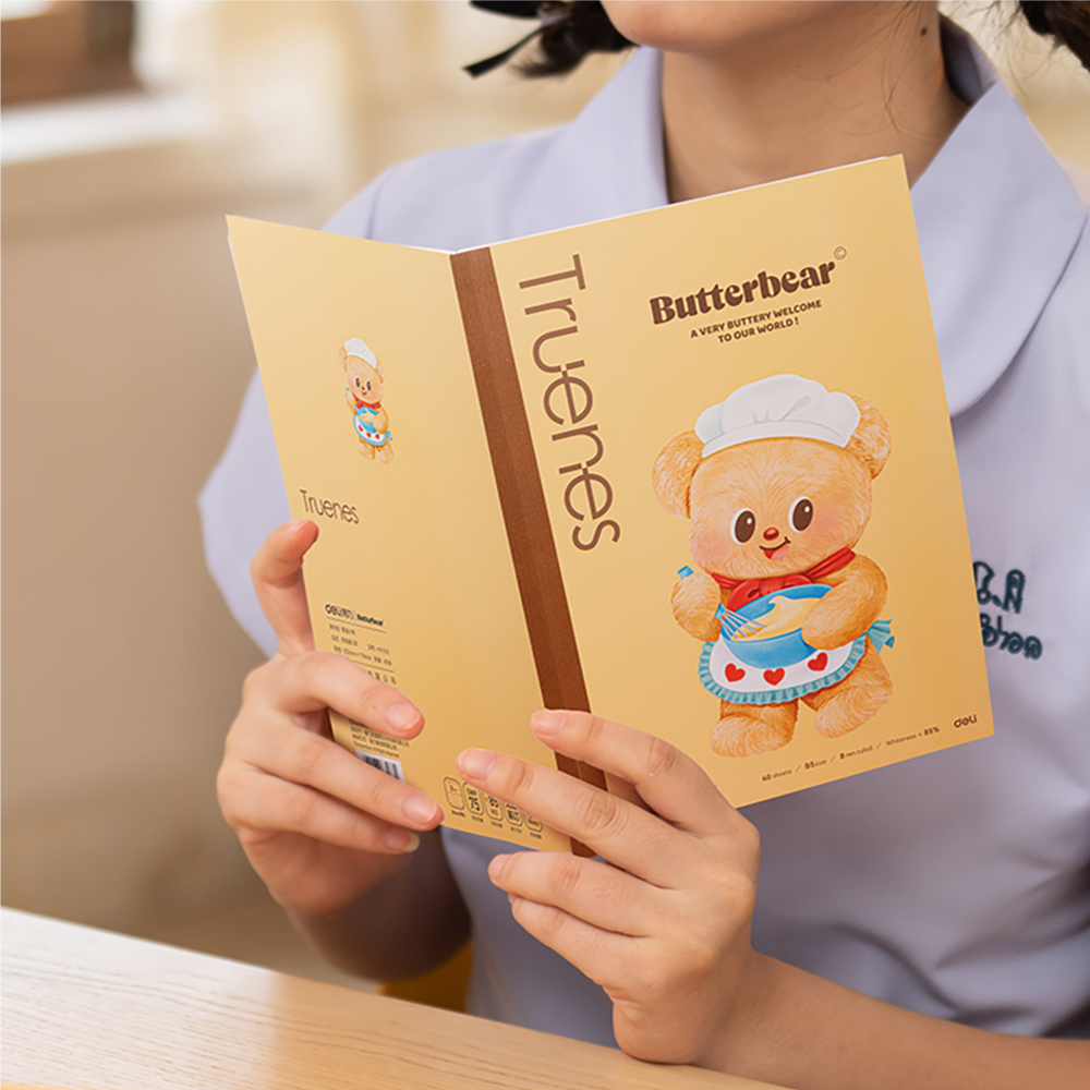 버터베어 줄 노트 B5 40매 무선제본 잘펴지는 노트 - 상세 이미지 5