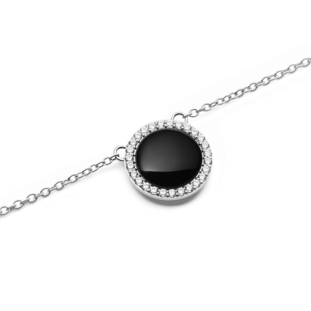 다니엘 웰링턴 AUDREY NECKLACE BLACK AGATHE 큐빅 팬던트 목걸이 이미지 7
